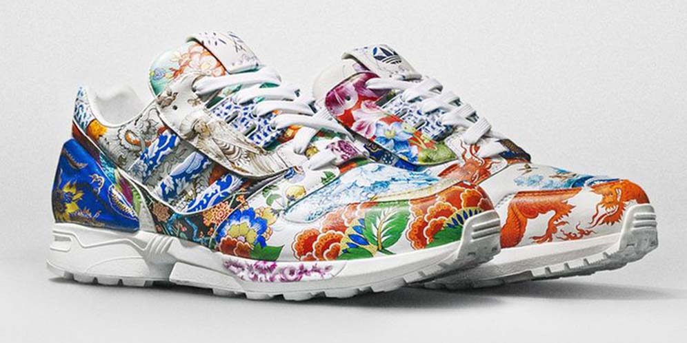 Sepatu adidas ZX8000 dari Porselen